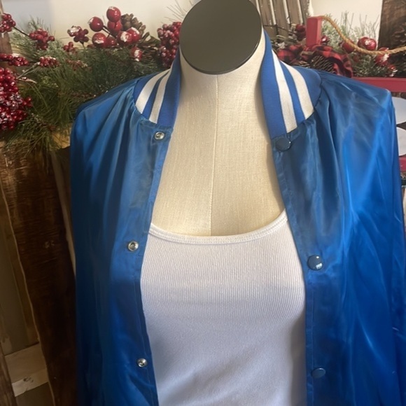 Vintage WestArk jacket Royal Blue White American Pool League bomber coat Sz 2XL - Picture 14 of 16